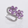 18ct Pink Sapphire and Diamond Ring