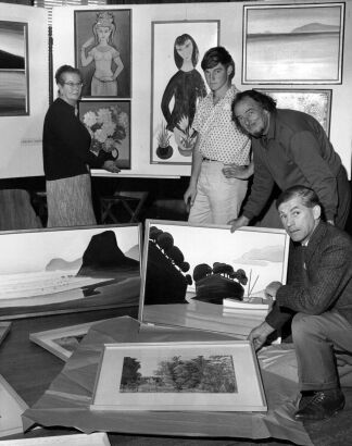 PHOTOGRAPHER UNKNOWN "The Group" - Margaret Vaughan, Ian Scott, Roland Vaughan, and Mark Venables