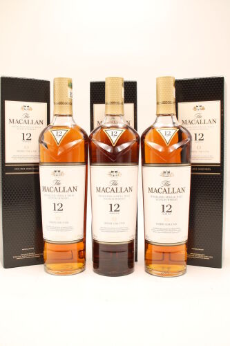 (3) The Macallan Whisky 12Yo Sherry Cask Single Malt Whisky, 40% ABV, 700ml