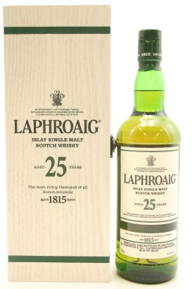 (1) Laphroaig 25 Year Old Single Malt Scotch Whisky, Islay, 48.9% ABV (GB)