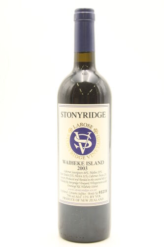 (1) 2003 Stonyridge Vineyard Larose, Waiheke Island