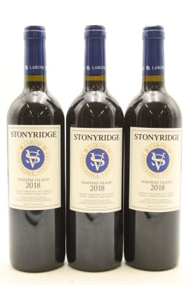 (3) 2018 Stonyridge Vineyard Larose, Waiheke Island