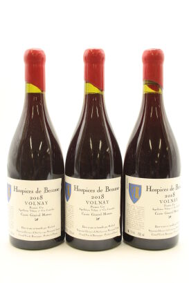 (3) 2018 Hospices de Beaune Volnay Premier Cru Cuvee General Muteau, Cote de Beaune