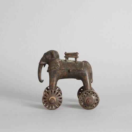 A Early 19th-Century Hindu Bronze Temple Toy