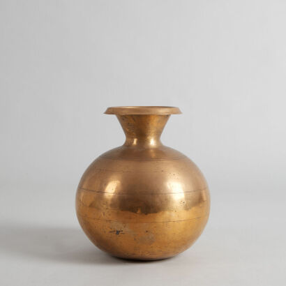 A Large Brass Vase