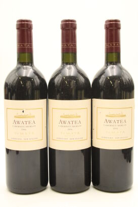 (3) 2006 Te Mata Estate Awatea Cabernets Merlot, Hawke's Bay