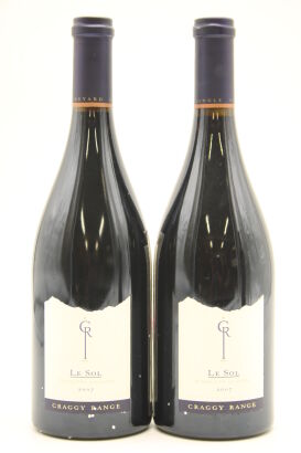 (2) 2007 Craggy Range Le Sol Syrah, Gimblett Gravels [JR17.5] [BC97] [RP96]