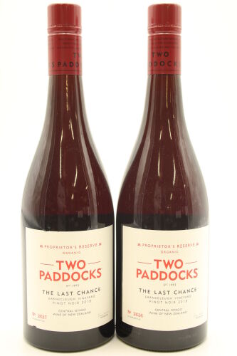 (2) 2018 Two Paddocks Last Chance Pinot Noir, Alexandra