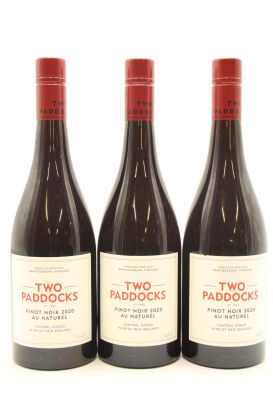 (3) 2020 Two Paddocks 'Au Naturel' Pinot Noir, Bannockburn