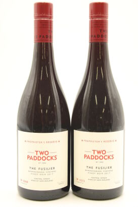 (2) 2017 Two Paddocks Proprietor's Reserve The Fusilier Pinot Noir, Bannockburn [WE93] [JR16.5]