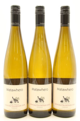 (3) 2020 Matawhero Single Vineyard Gewurztraminer, Gisborne