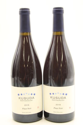 (2) 2018 Kusuda Pinot Noir, Martinborough [JR16.5]