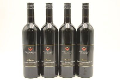 (4) 2012 Villa Maria Reserve Cabernet Sauvignon Merlot, Gimblett Gravels