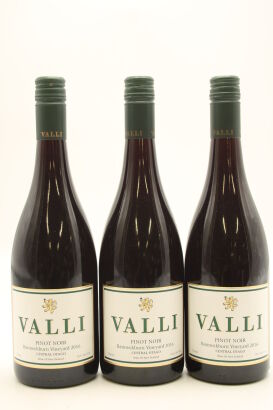 (3) 2016 Valli Wines Bannockburn Vineyard Pinot Noir, Bannockburn [JR17]