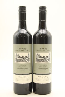 (2) 2010 Wynns Coonawarra Estate V&A Lane Cabernet Sauvignon Shiraz, Coonawarra