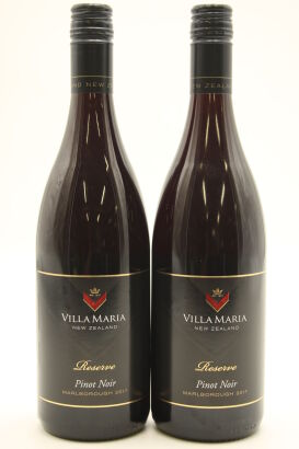 (2) 2017 Villa Maria Reserve Pinot Noir, Marlborough [JR16]