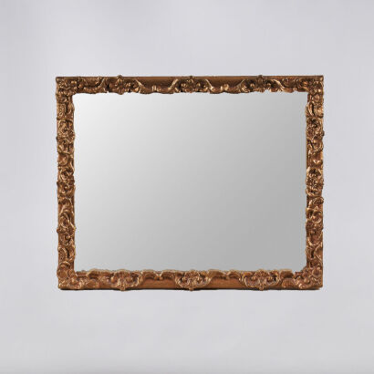 A Wooden Gilt Framed Mirror