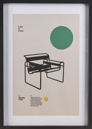 A Marcel Breuer Wassily Chair Less Its More Print