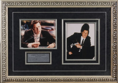 A John Travolta Signed and Framed Photograph