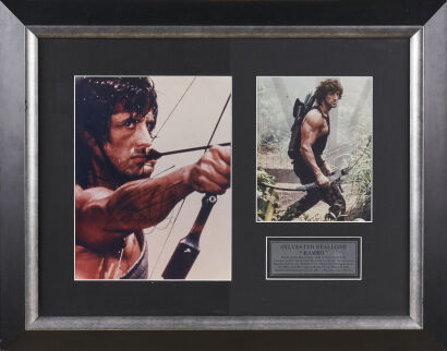 A Sylvester Stallone Signed 'Rambo' Photo