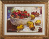 ARTIST UNKNOWN A Korean Still Life Painting - Fruit Bowl