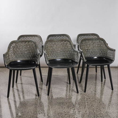 A Suit Of Six Magis ‘Cyborg’ Dining Chairs By Marcel Wanders