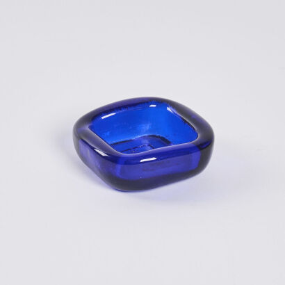 An Erik Höglund Cobalt Viking Dish for Boda