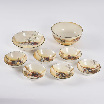 A Collection of Royal Doulton Coaching Days China