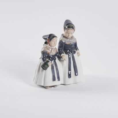 A Royal Copenhagen Figure Group