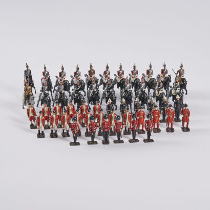 A Collection Of Britains Lead Soldiers From The 1952 Coronation Of Queen Elizabeth 11