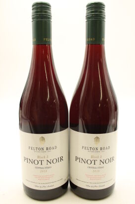 (2) 2018 Felton Road Block 3 Pinot Noir, Bannockburn [JR17.5] [WE93]