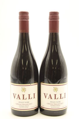 (2) 2017 Valli Gibbston Vineyards Pinot Noir, Gibbston