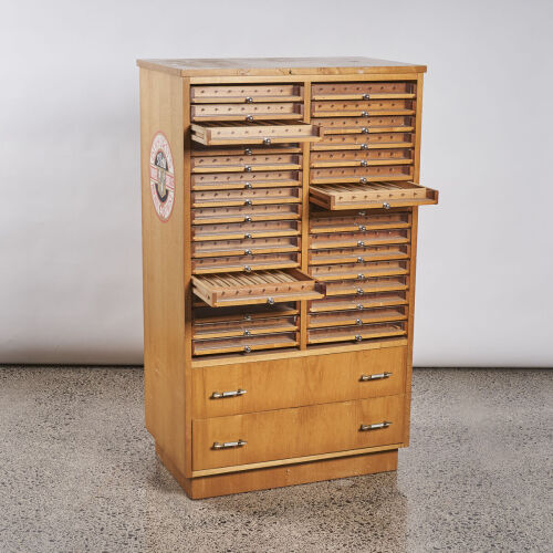 A Rimu Dressmakers Cabinet