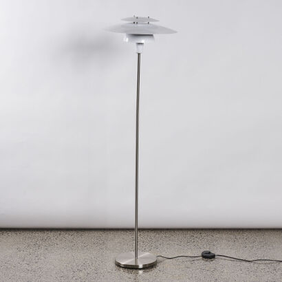 A Mid Century Style UFO Standing Floor Lamp