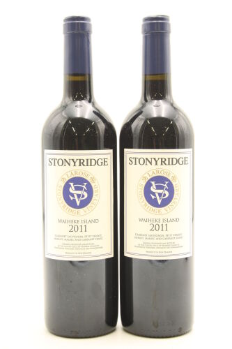 (2) 2011 Stonyridge Vineyard Larose, Waiheke Island