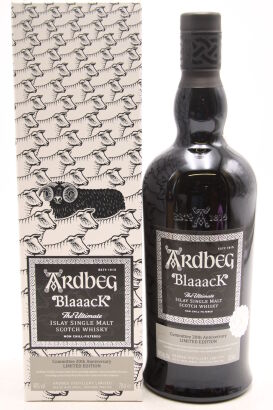 (1) Ardbeg 'Blaaack' Celebration of 20 years of Committee Releases Islay Single Malt Scotch Whisky, 46% ABV