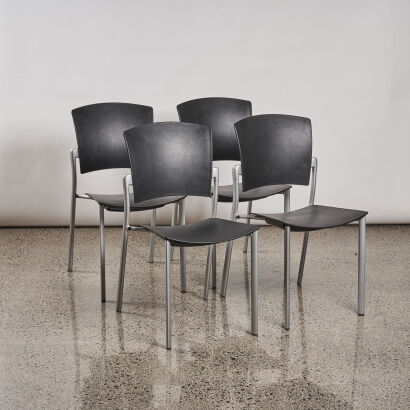 A Set of Four Josep Llusca Global Chairs For Enea