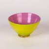 Unknown Artist - A Pink & Chartreuse Art Studio Glass Bowl