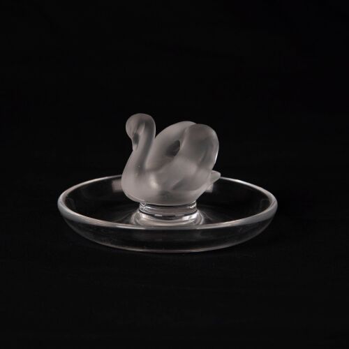 Lalique - A Glass Swan Paperweight