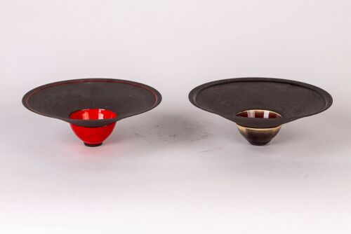 David Griffiths - A Pair of decorative ceramic bowls