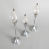 A Trio of Clear Drops Oil Lamps By Freddie Andersen - 2