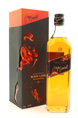 (1) Johnnie Walker Striding Man Limited Edition 12 Year Old Black Label Blended Scotch Whisky, 40% ABV, 750ml