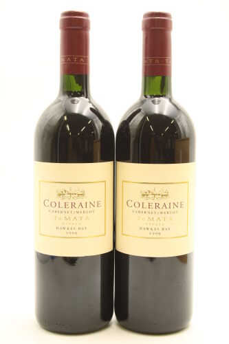 (2) 1998 Te Mata Estate Coleraine, Hawke's Bay