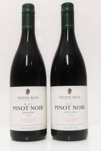 (2) 2008 Felton Road Block 5 Pinot Noir