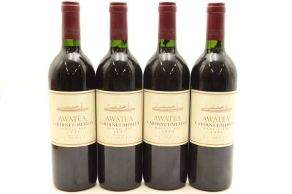 (4) 1991 Te Mata Estate Awatea Cabernets Merlot, Hawke's Bay