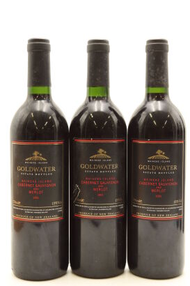 (3) 1991 Goldwater Estate Cabernet Sauvignon Merlot, Waiheke Island