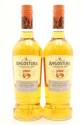 (2) Angostura Caribbean Rum, 5 Years Old, 40% ABV