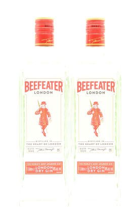 (2) Beefeater London Dry Gin, 40% ABV, 1000ml