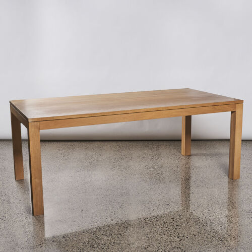 A Large Contemporary Solid Oak Dining Table