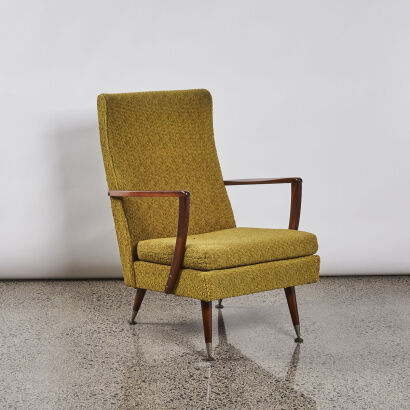 A Mid-Century Mahogany Armchair